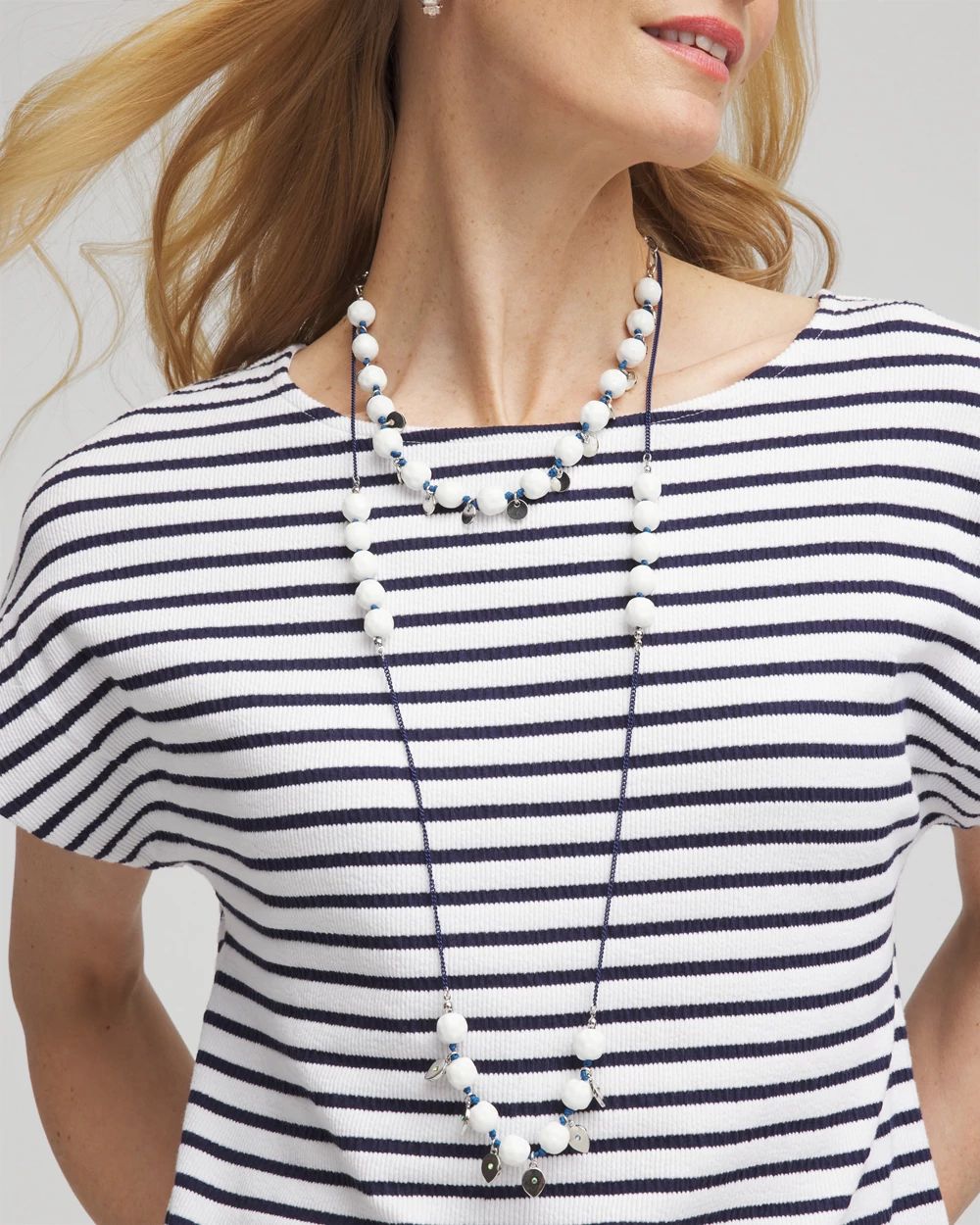 Convertible White Stone Necklace | Chico's